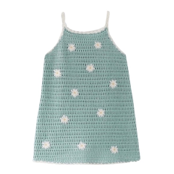 ZARA TODDLER GIRL CROCHET FLOWER DRESS
